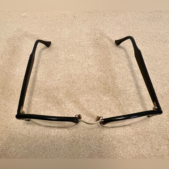 Shuron Rare Vintage Gold Chrome Brown Cat Eye Eyeglasses Frames - Picture 3 of 8